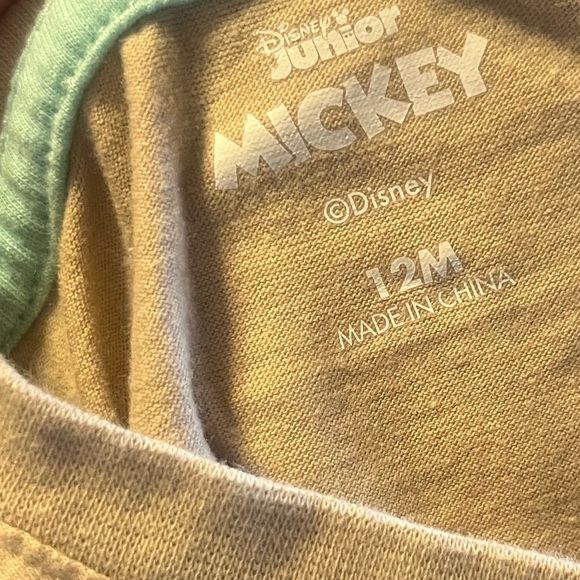 Disney Kids Beige Mickey Mouse Easter T-Shirt - Picture 6 of 6